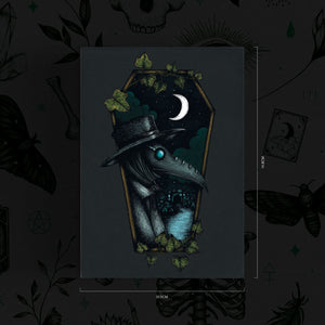 Plague Doctor Coffin - Postcard Mini Print