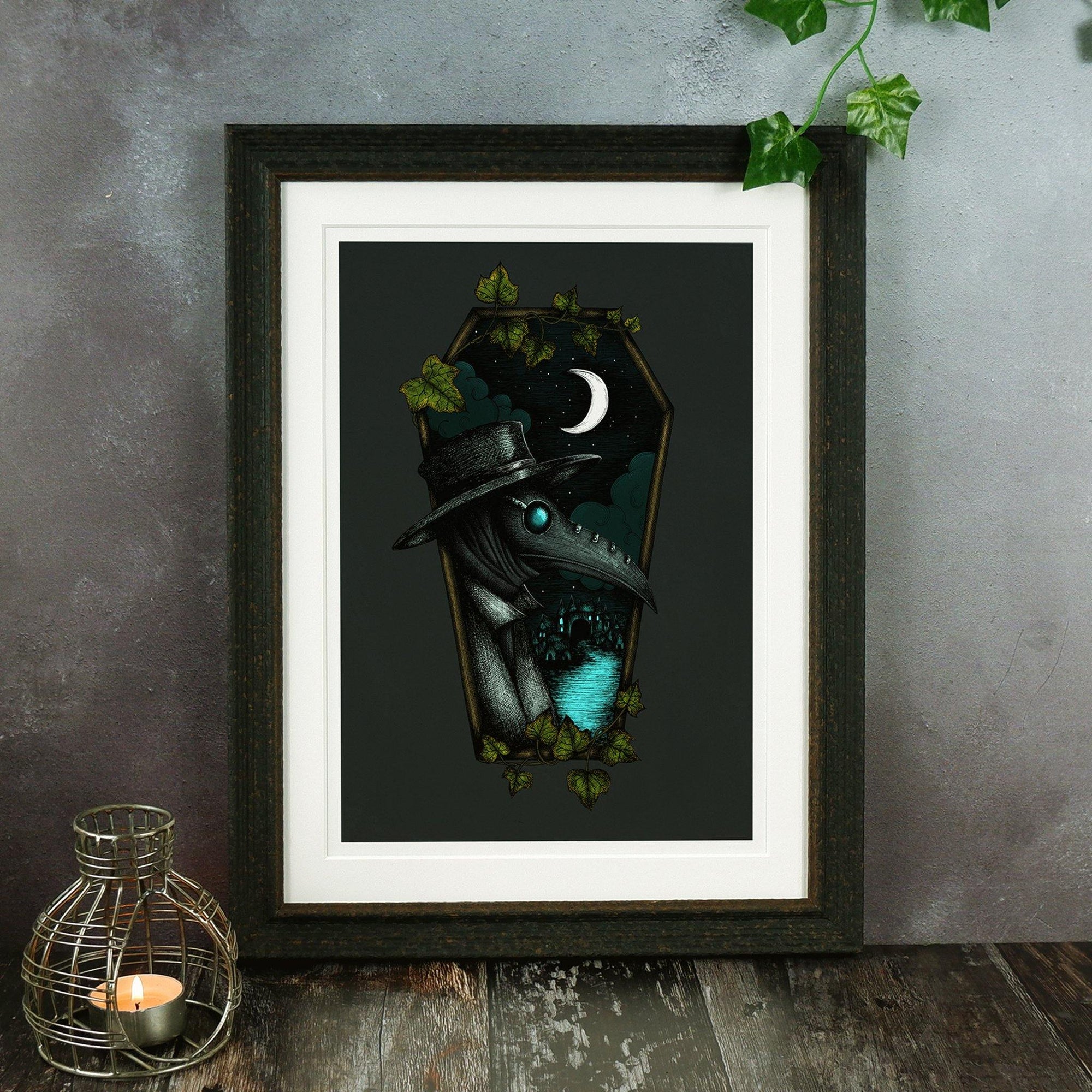 Plague Doctor Coffin - Giclée Art Print - Print is Dead