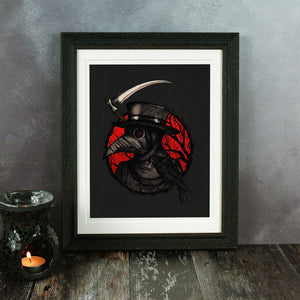 Plague Doctor Raven - Giclée Art Print - Print is Dead