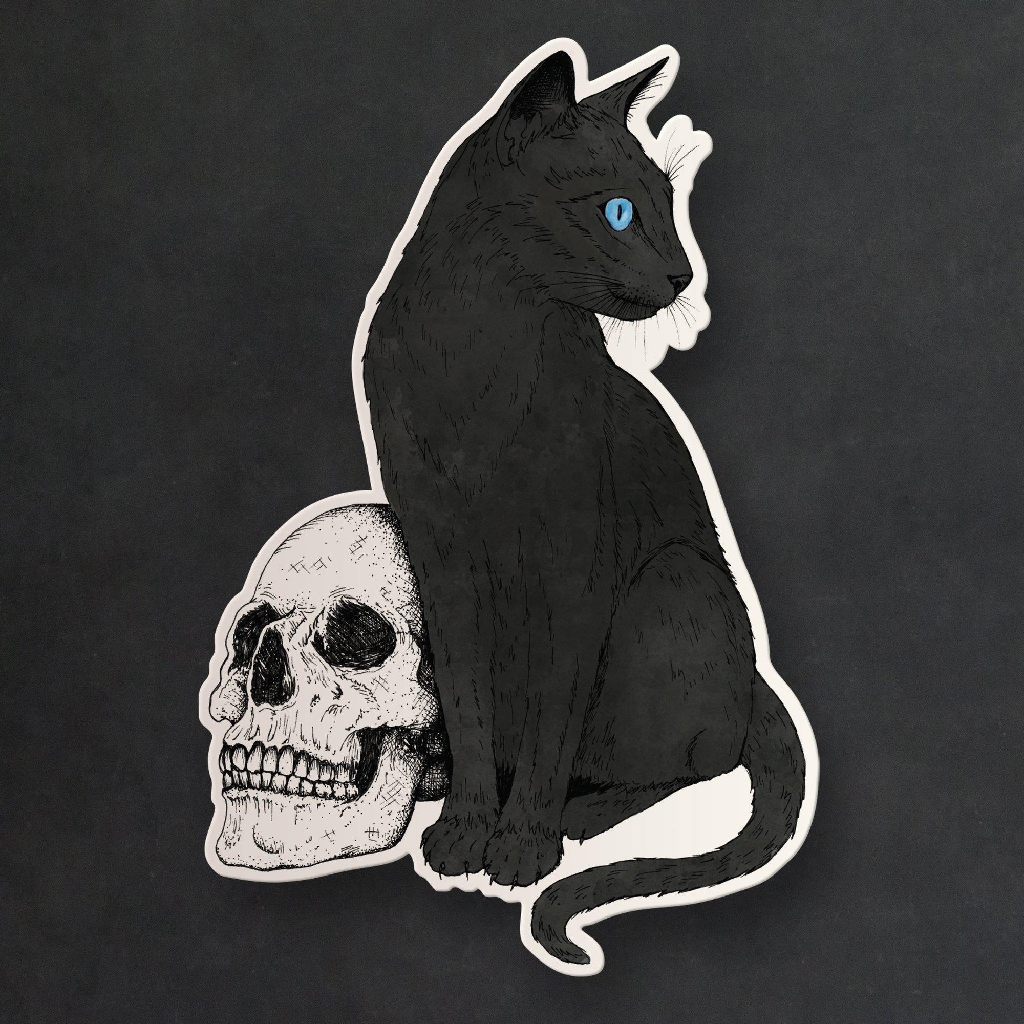 Black Cat - Vinyl Sticker - Print is Dead