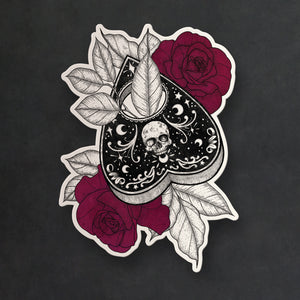 Skull Planchette - Vinyl Sticker