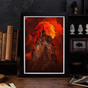 Blood Moon Castle - Giclée Art Print