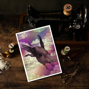 Chrysaor Flying Boar - Giclée Art Print