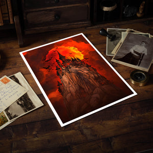 Blood Moon Castle - Giclée Art Print