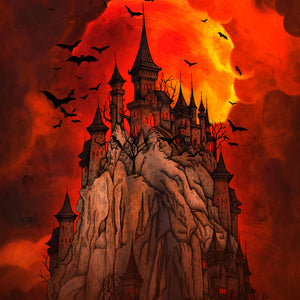 Blood Moon Castle - Giclée Art Print