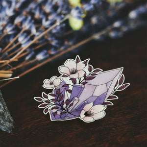 Purple Crystals - Vinyl Sticker