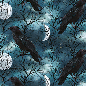 Raven and Moon Gift Wrapping Paper