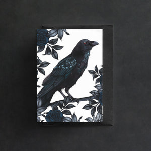 Raven and Roses - Greeting Card