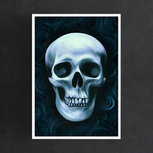 Skull and Roses - Giclée Art Print