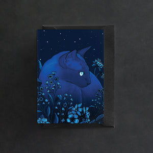 Starlight Cat - Greeting Card