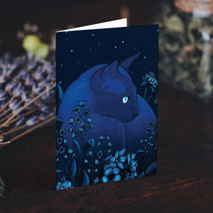 Starlight Cat - Greeting Card