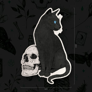 Black Cat - Vinyl Sticker - Print is Dead