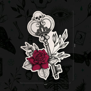 Skeleton Key - Vinyl Sticker - Print is Dead