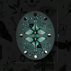 Luna Moth - Vinyl Sticker - Print is Dead