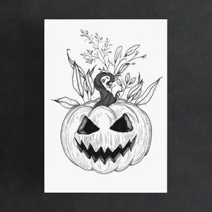 Summerween Pumpkin - Digital Art Print