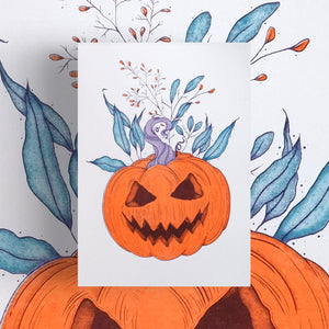 Summerween Pumpkin - Limited Edition Risograph Print