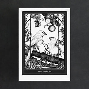 The Lovers Tarot - Digital Art Print - Print is Dead