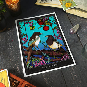 The Lovers Tarot - Giclée Art Print - Print is Dead