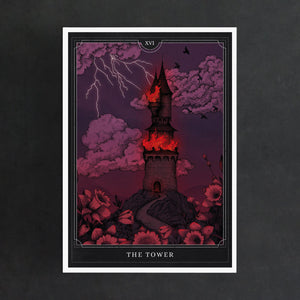The Tower Tarot - Giclée Art Print - Print is Dead