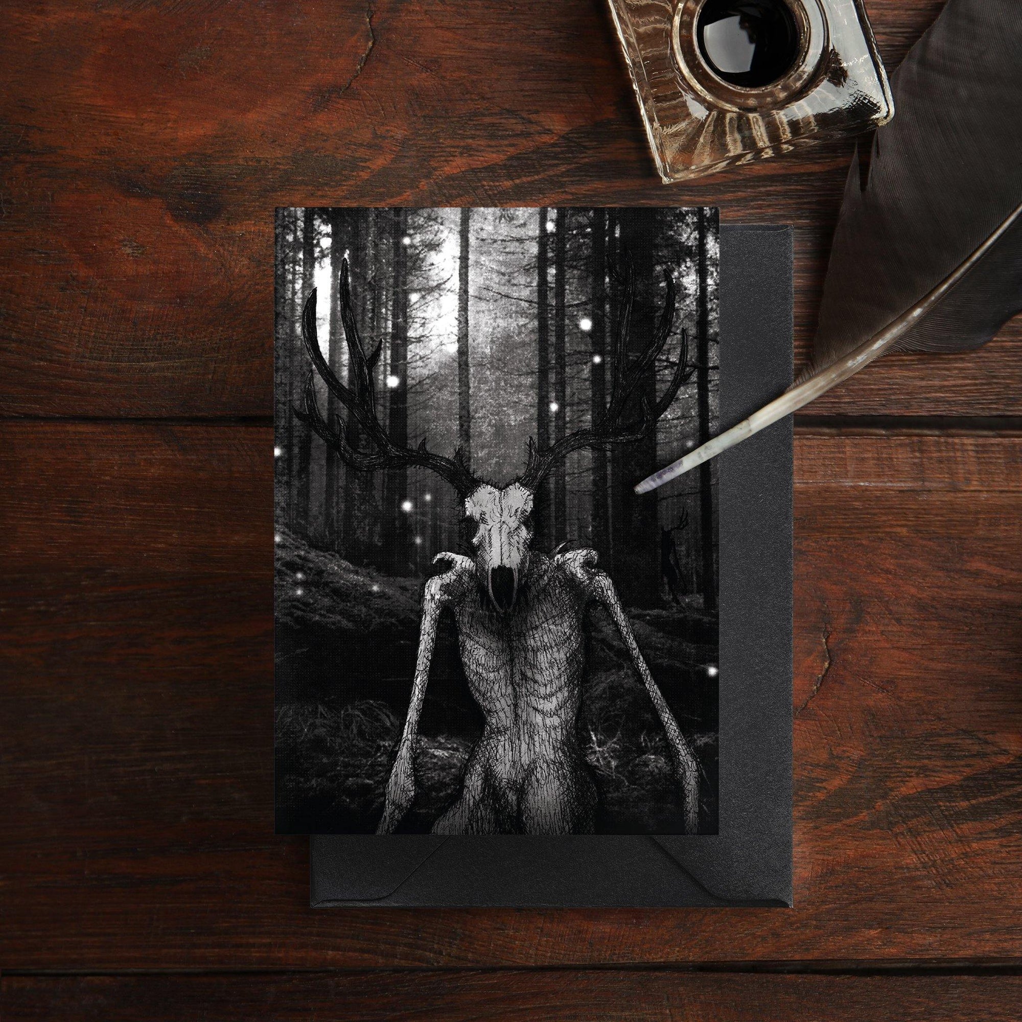 Wendigo - Greeting Card - Print is Dead