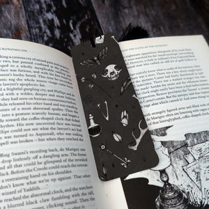 Skeleton and Hellebores Bookmark